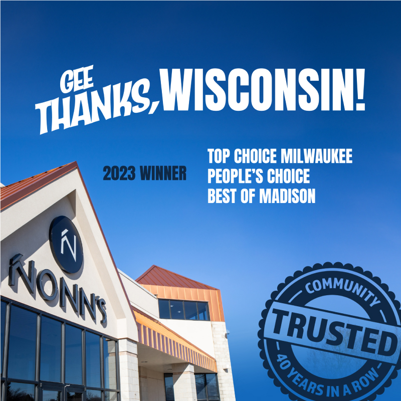 Nonn's - Gee Thanks, Wisconsin - 2023 Winner - Top Choice Milwaukee, People's Choice, and Best of Madison